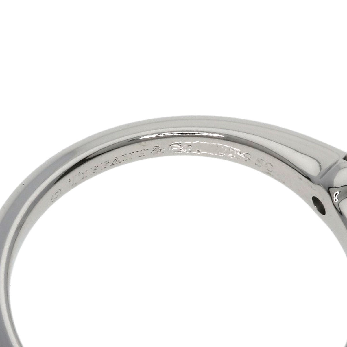 TIFFANY&Co. Solitaire Diamond Ring Platinum PT950 Ladies [Used]