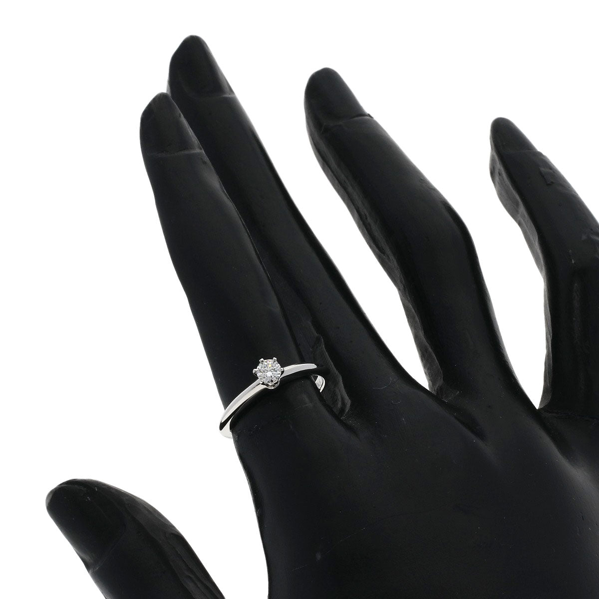 TIFFANY&Co. Solitaire Diamond Ring Platinum PT950 Ladies [Used]