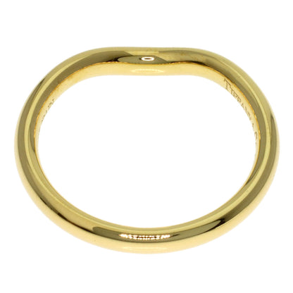 TIFFANY&Co. Curved band Diamond Ring K18 Yellow Gold Ladies [Used]