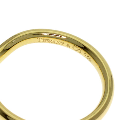 TIFFANY&Co. Curved band Diamond Ring K18 Yellow Gold Ladies [Used]