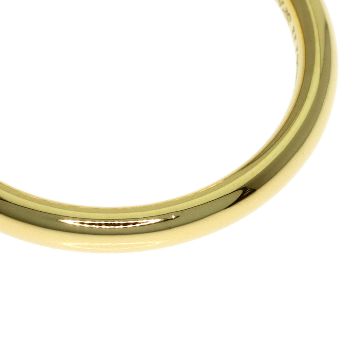 TIFFANY&Co. Curved band Diamond Ring K18 Yellow Gold Ladies [Used]