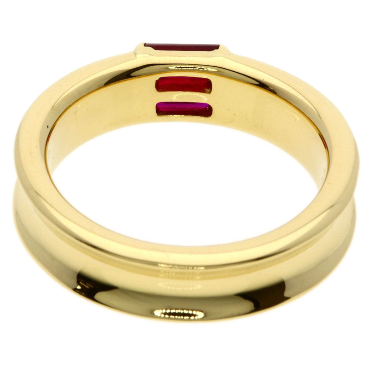 TIFFANY&Co. Stacking Ruby Ring K18 Yellow Gold Ladies [Used]