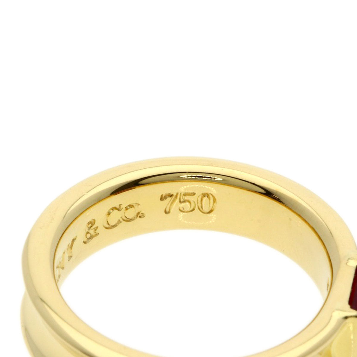 TIFFANY&Co. Stacking Ruby Ring K18 Yellow Gold Ladies [Used]
