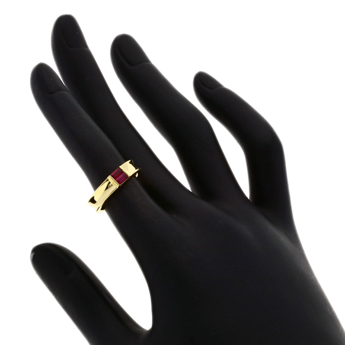 TIFFANY&Co. Stacking Ruby Ring K18 Yellow Gold Ladies [Used]