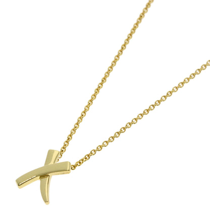 TIFFANY&Co. kiss Necklace K18 Yellow Gold Ladies [Used]