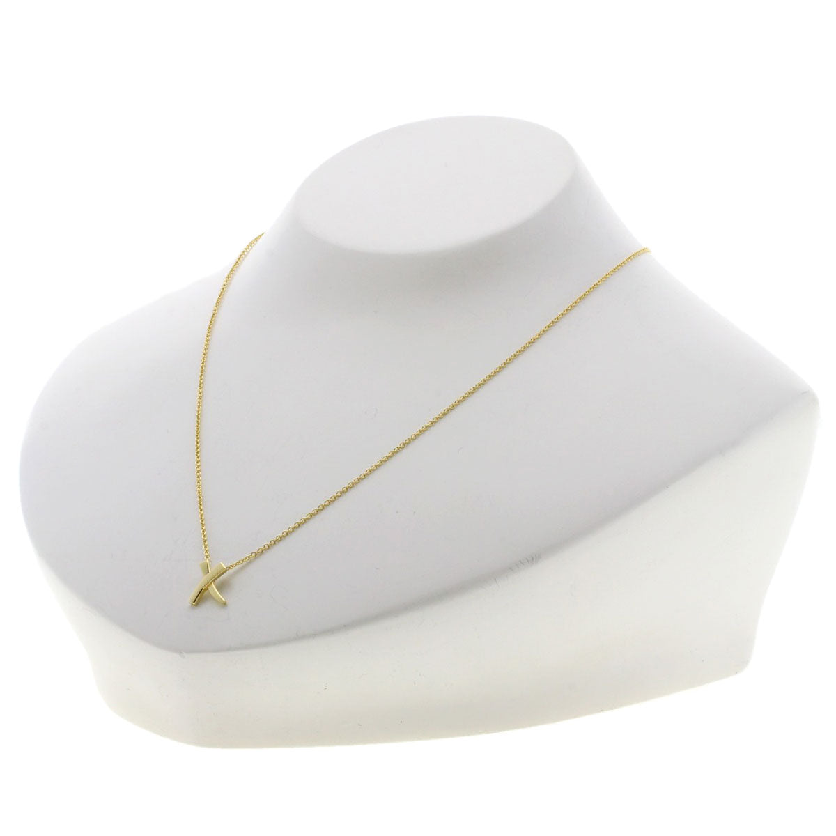 TIFFANY&Co. kiss Necklace K18 Yellow Gold Ladies [Used]