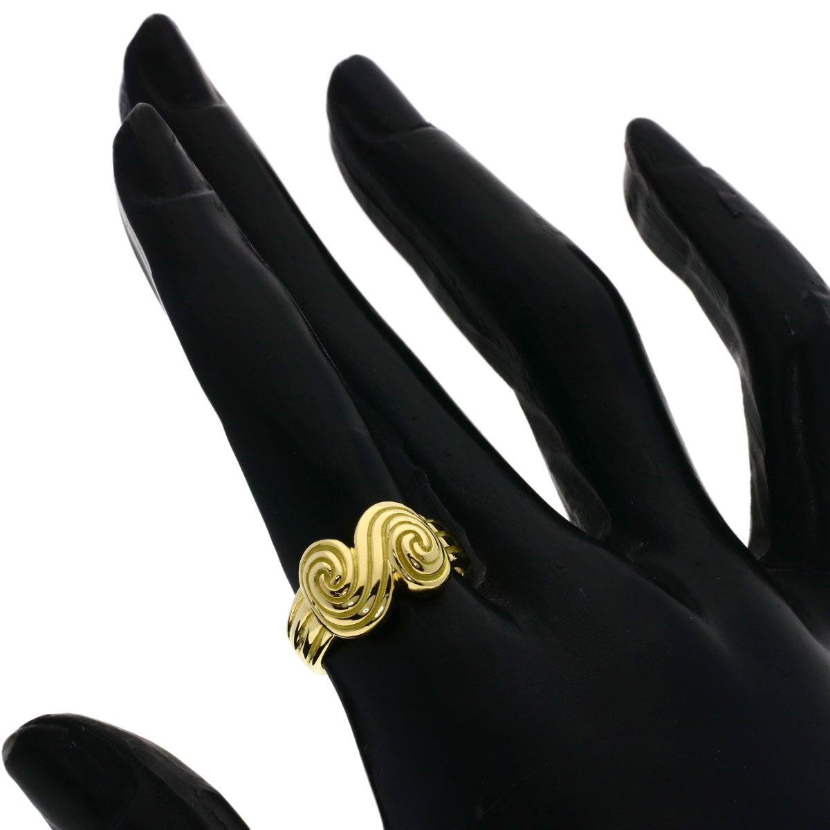 TIFFANY&Co. tornado Ring K18 Yellow Gold Ladies [Used]