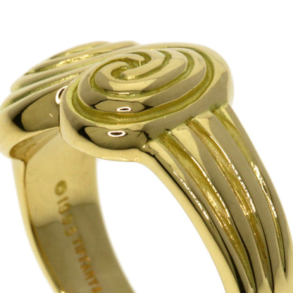 TIFFANY&Co. tornado Ring K18 Yellow Gold Ladies [Used]