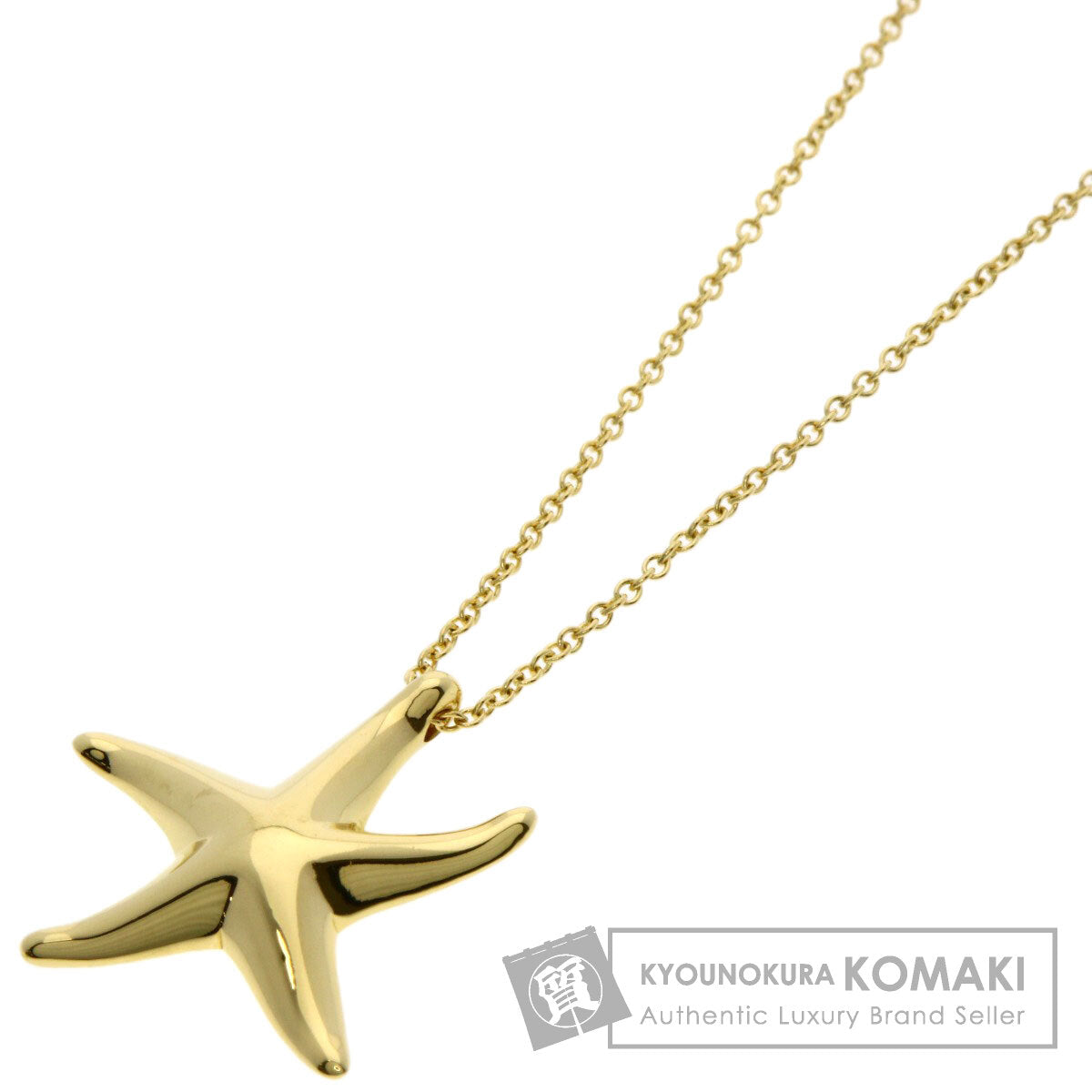 TIFFANY&Co. Star fish Necklace K18 Yellow Gold Ladies [Used]