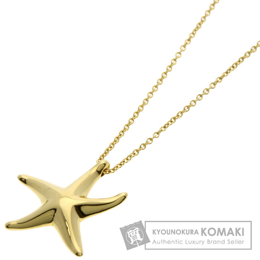 TIFFANY&Co. Star fish Necklace K18 Yellow Gold Ladies [Used]