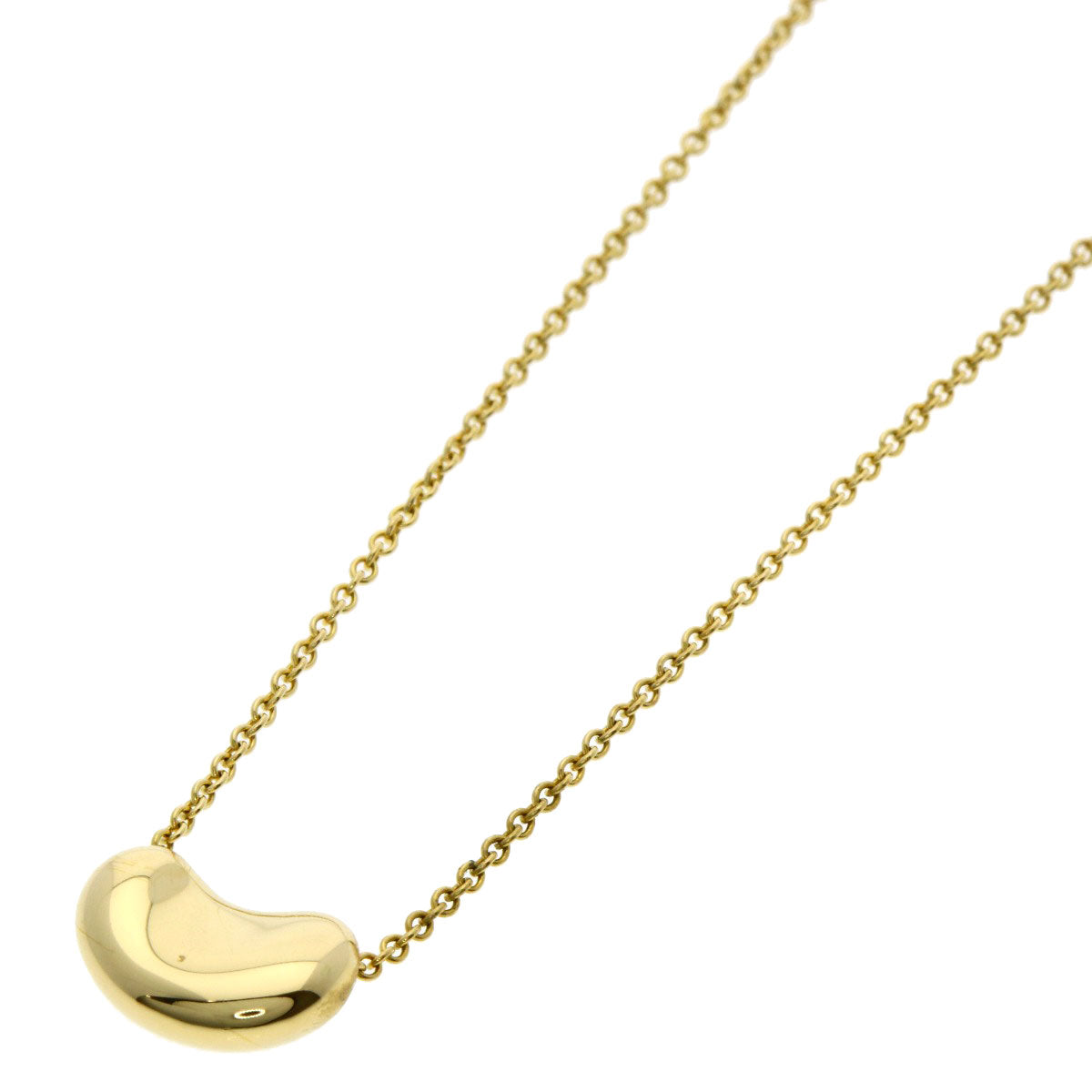 TIFFANY&Co. Bean Necklace K18 Yellow Gold Ladies [Used]