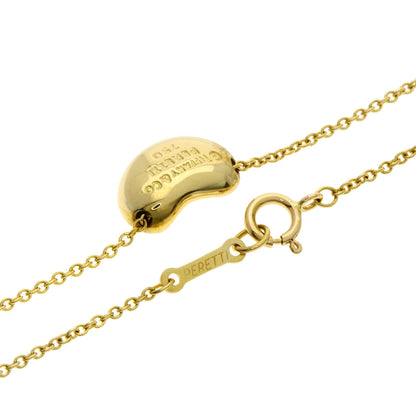 TIFFANY&Co. Bean Necklace K18 Yellow Gold Ladies [Used]