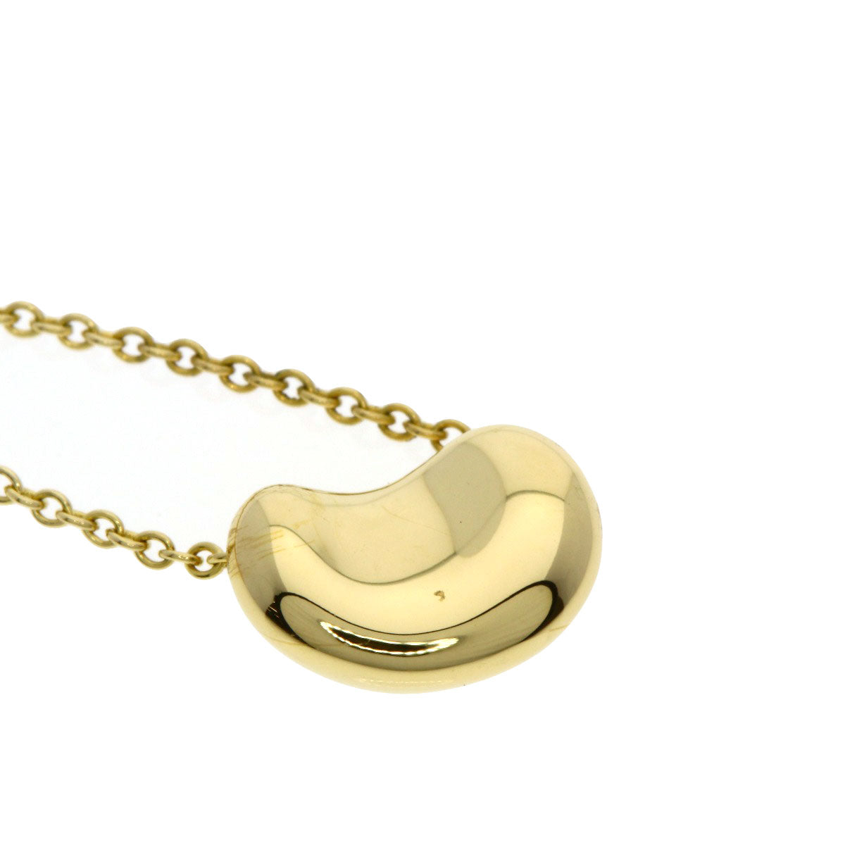 TIFFANY&Co. Bean Necklace K18 Yellow Gold Ladies [Used]