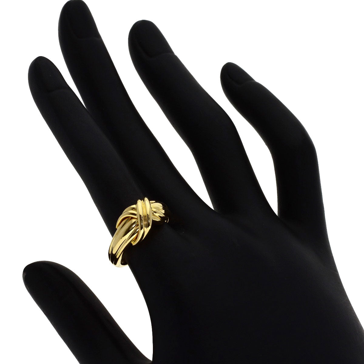 TIFFANY&Co. Signature Ring K18 Yellow Gold Ladies [Used]