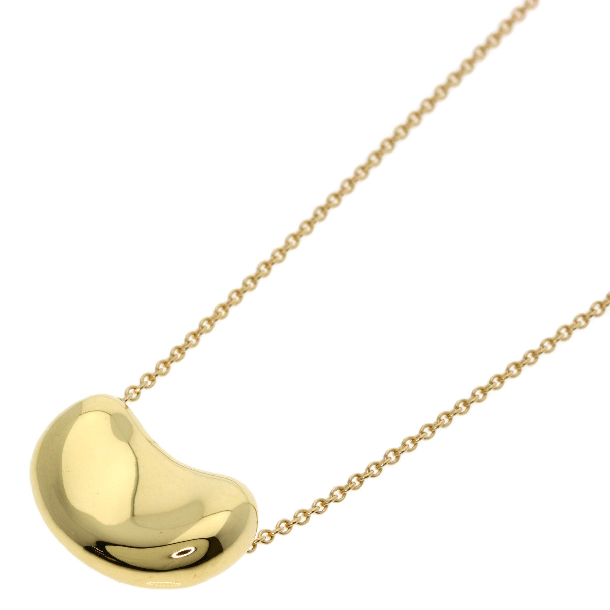 TIFFANY&Co. Bean Necklace K18 Yellow Gold Ladies [Used]