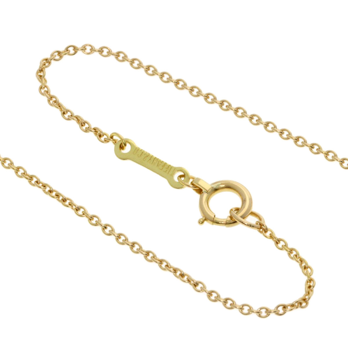 TIFFANY&Co. Bean Necklace K18 Yellow Gold Ladies [Used]