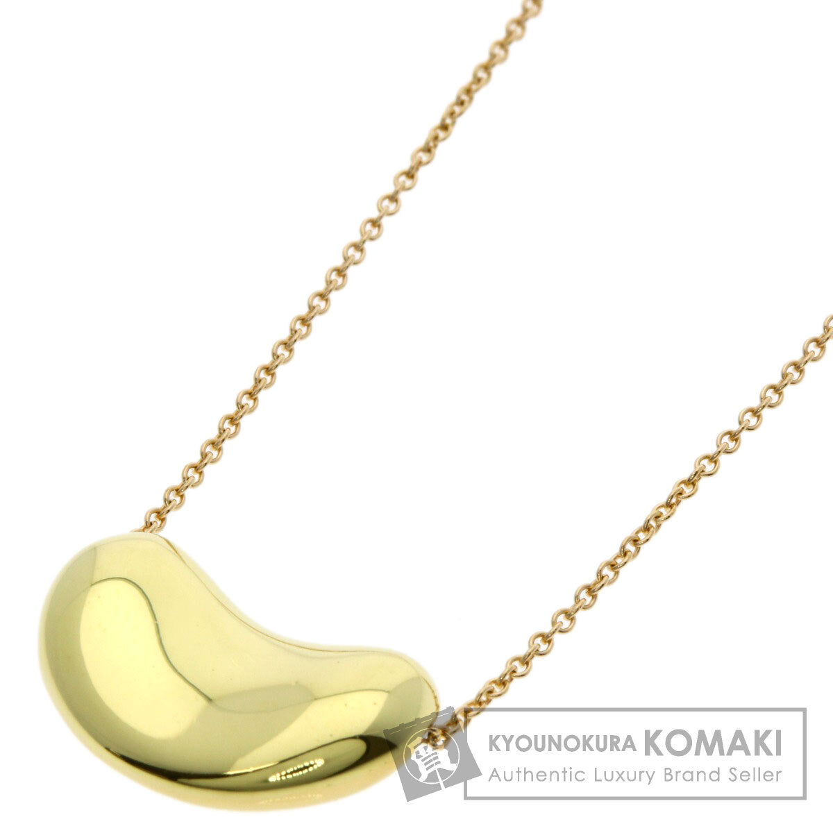 TIFFANY&Co. Bean Necklace K18 Yellow Gold Ladies [Used]