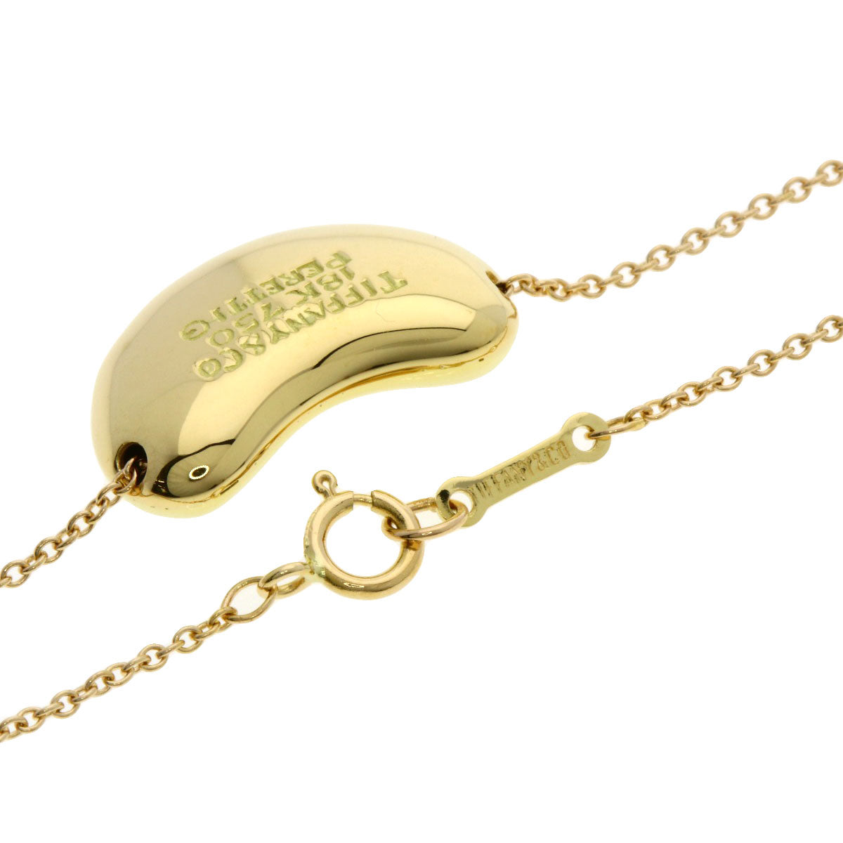 TIFFANY&Co. Bean Necklace K18 Yellow Gold Ladies [Used]