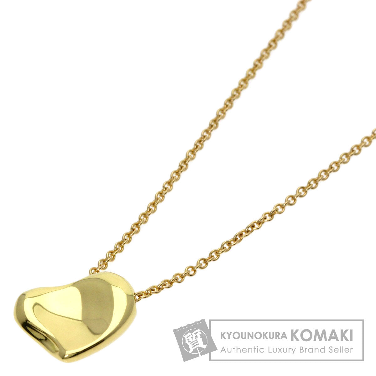 TIFFANY&Co. Full heart Necklace K18 Yellow Gold Ladies [Used]