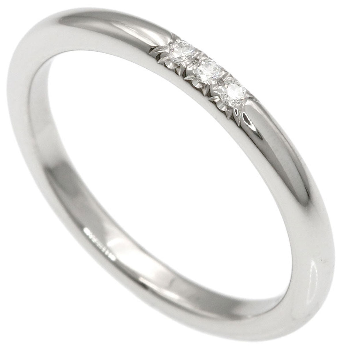TIFFANY&Co. Forever 3P Diamond Ring Platinum PT950 Ladies [Used]