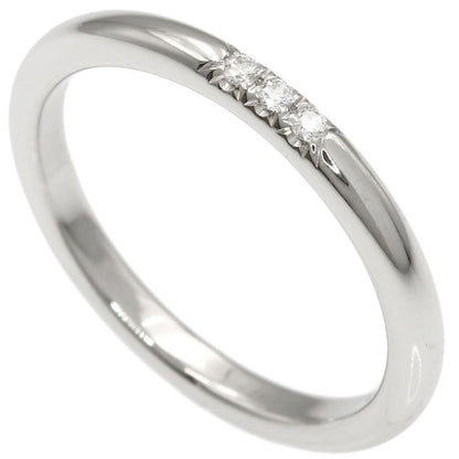 TIFFANY&Co. Forever 3P Diamond Ring Platinum PT950 Ladies [Used]