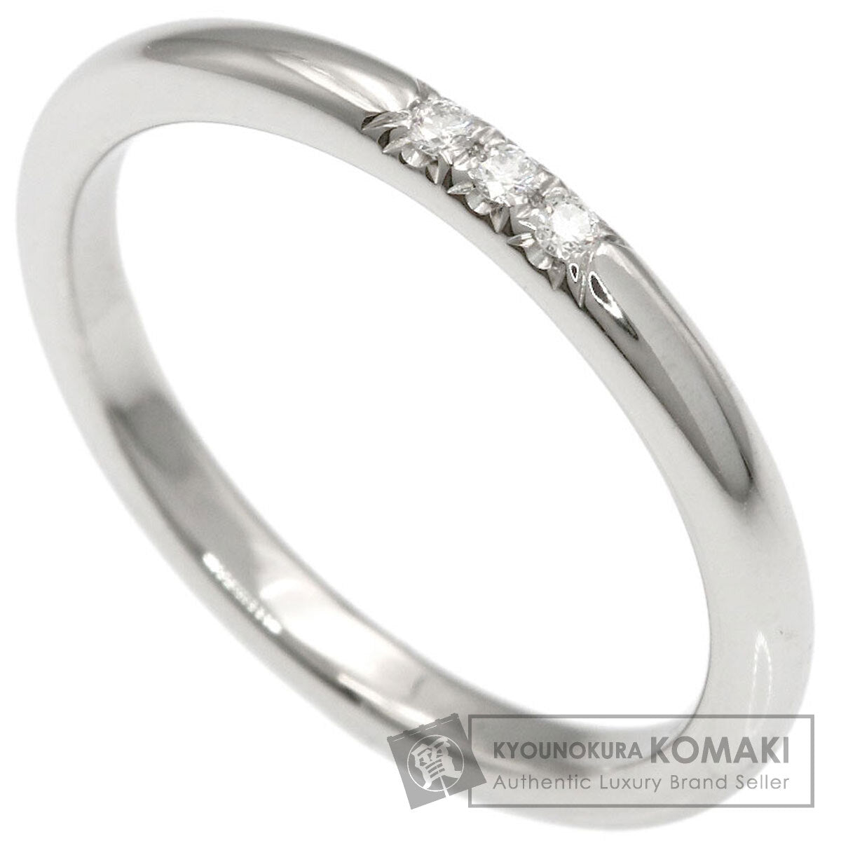 TIFFANY&Co. Forever 3P Diamond Ring Platinum PT950 Ladies [Used]