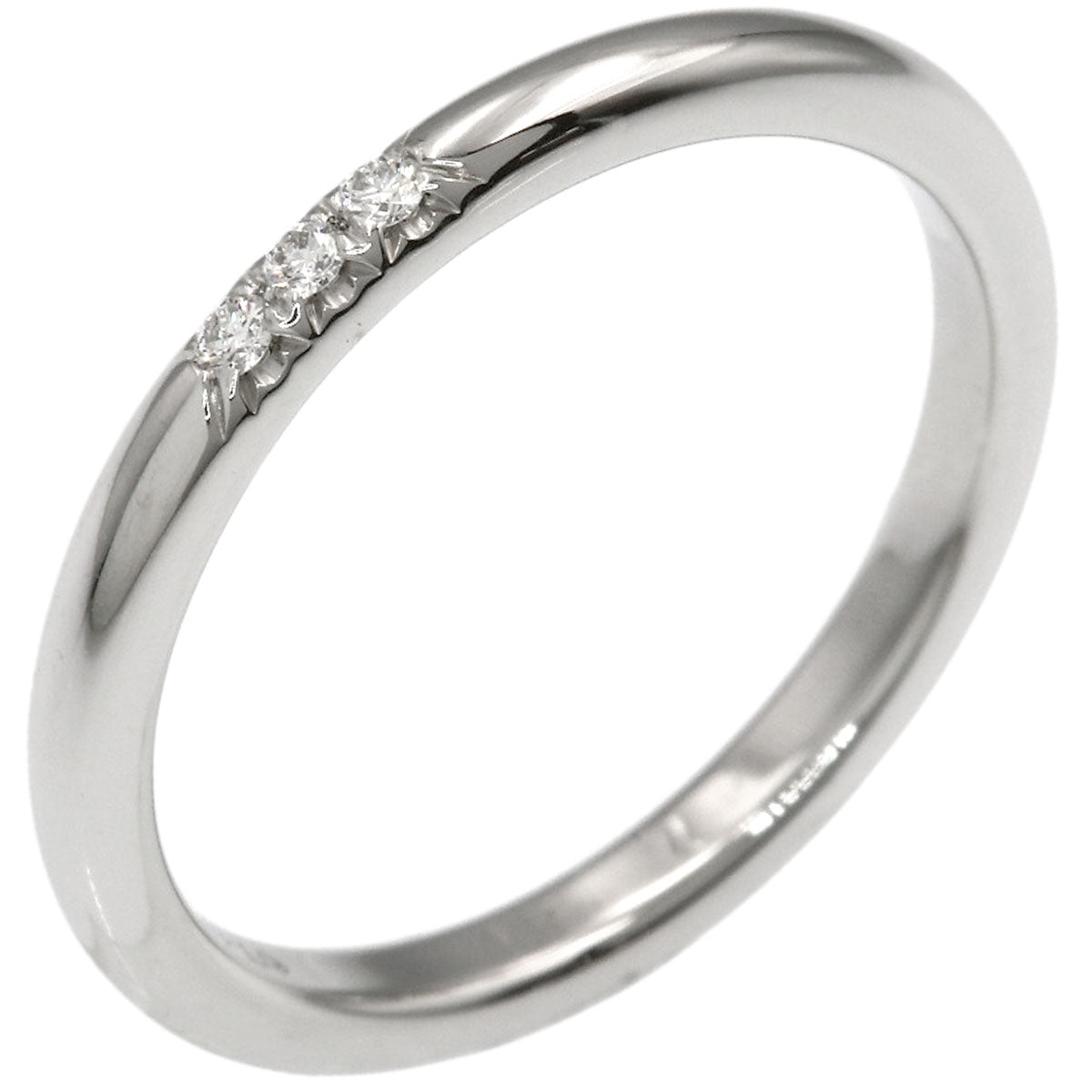 TIFFANY&Co. Forever 3P Diamond Ring Platinum PT950 Ladies [Used]