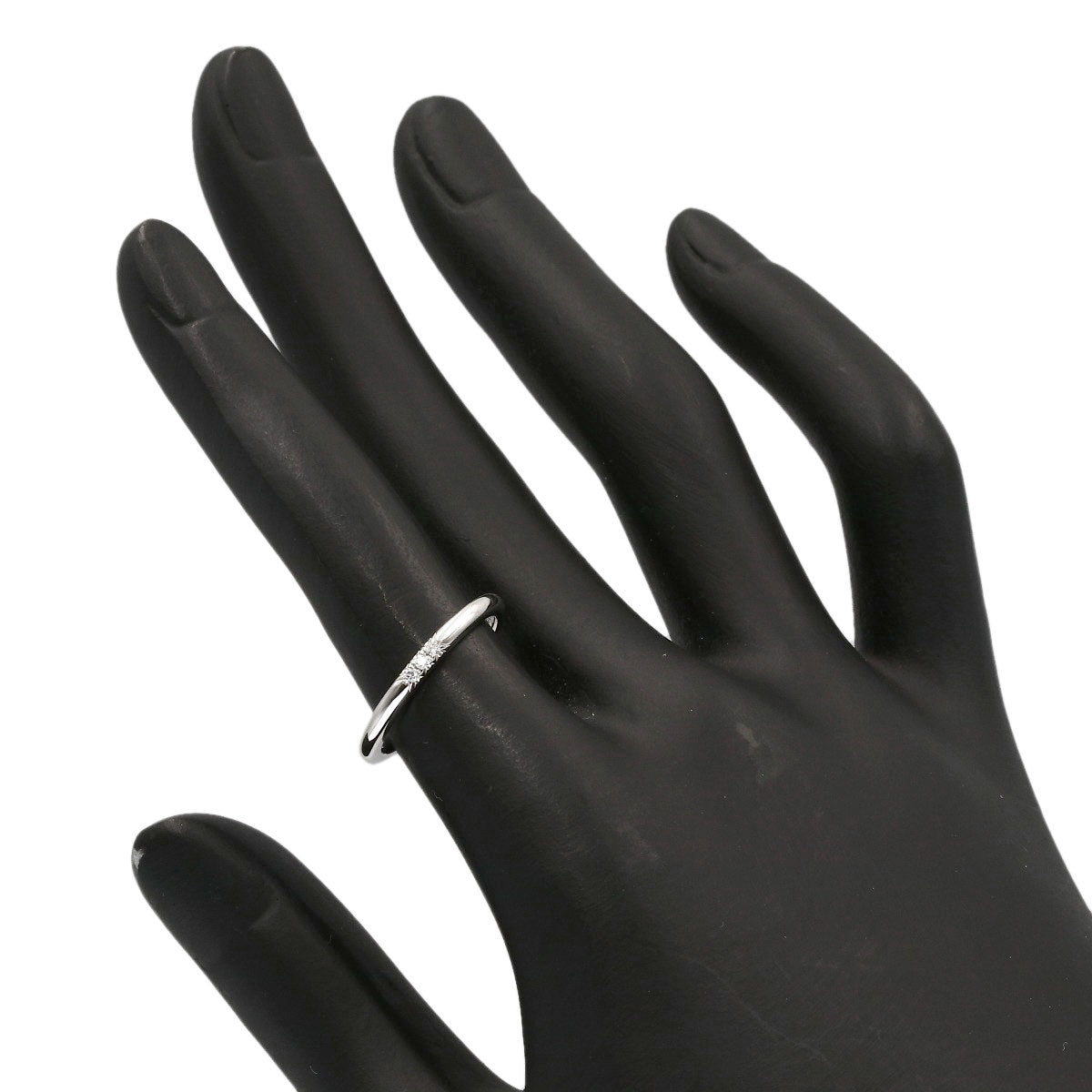 TIFFANY&Co. Forever 3P Diamond Ring Platinum PT950 Ladies [Used]