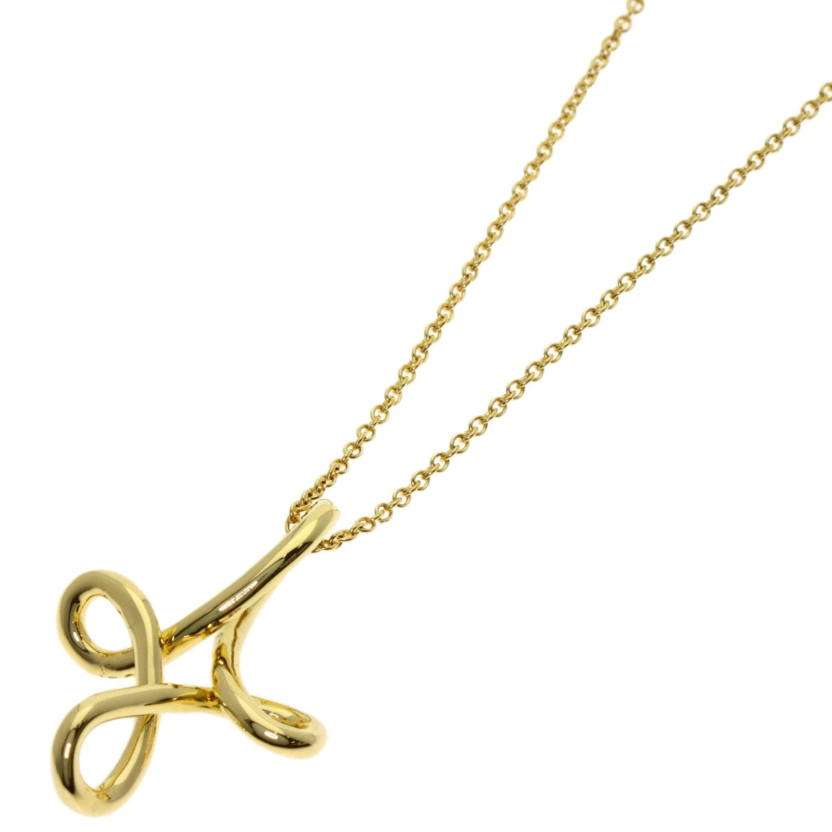 TIFFANY&Co. Open cross Necklace K18 Yellow Gold Ladies [Used]