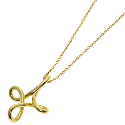 TIFFANY&Co. Open cross Necklace K18 Yellow Gold Ladies [Used]
