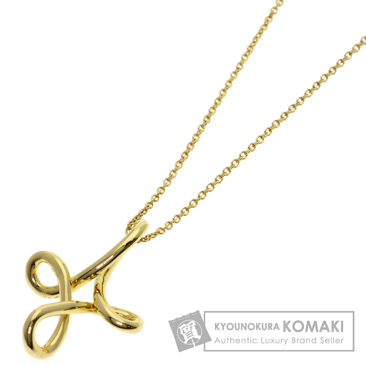 TIFFANY&Co. Open cross Necklace K18 Yellow Gold Ladies [Used]