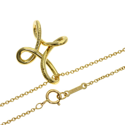 TIFFANY&Co. Open cross Necklace K18 Yellow Gold Ladies [Used]