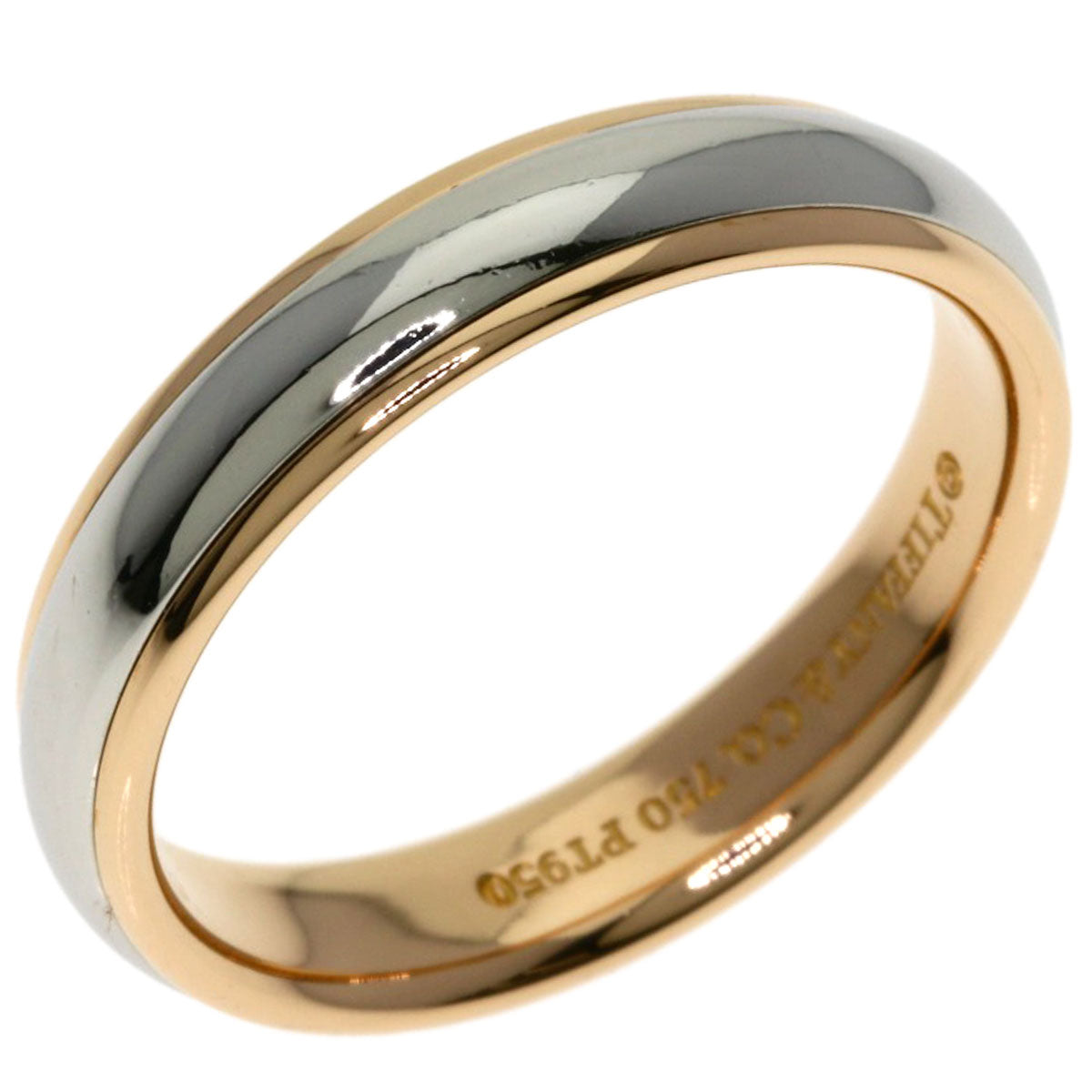 TIFFANY&Co. Wedding Two-Tone Ring Platinum PT950 18K Pink GoldLadies [Used]