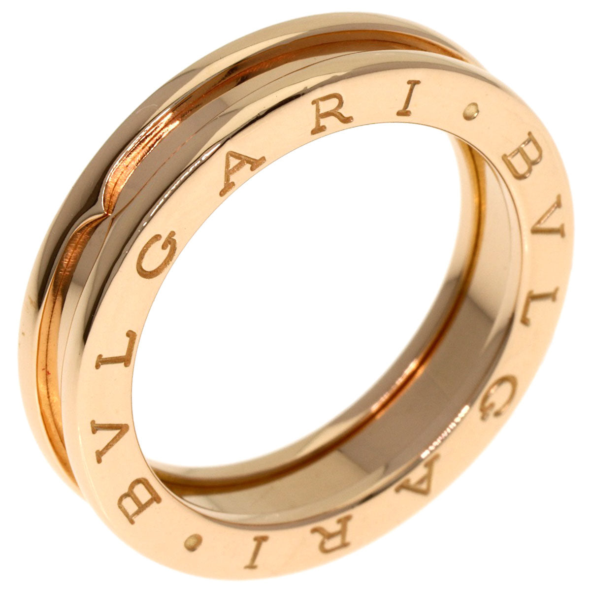 BVLGARI B.zero1 1 band #56 Ring K18 Pink Gold Ladies [Used]