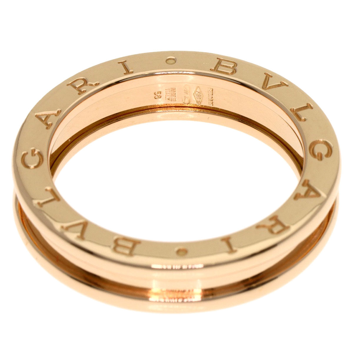 BVLGARI B.zero1 1 band #56 Ring K18 Pink Gold Ladies [Used]