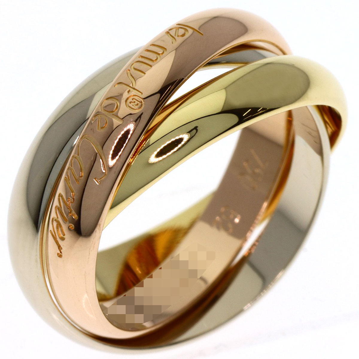CARTIER Trinity #52 Ring K18 Yellow Gold 18K Pink GoldLadies [Used]