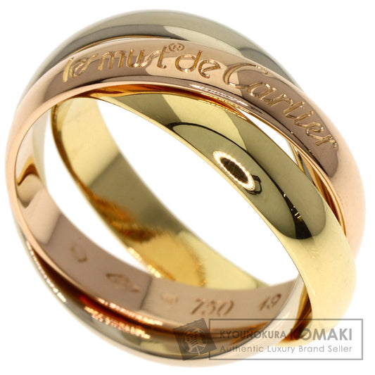 CARTIER Trinity #49 Ring K18 Yellow Gold 18K Pink GoldLadies [Used]