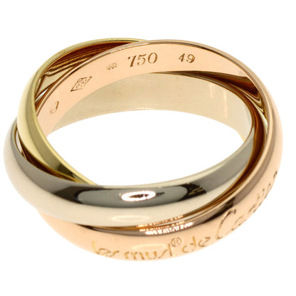 CARTIER Trinity #49 Ring K18 Yellow Gold 18K Pink GoldLadies [Used]