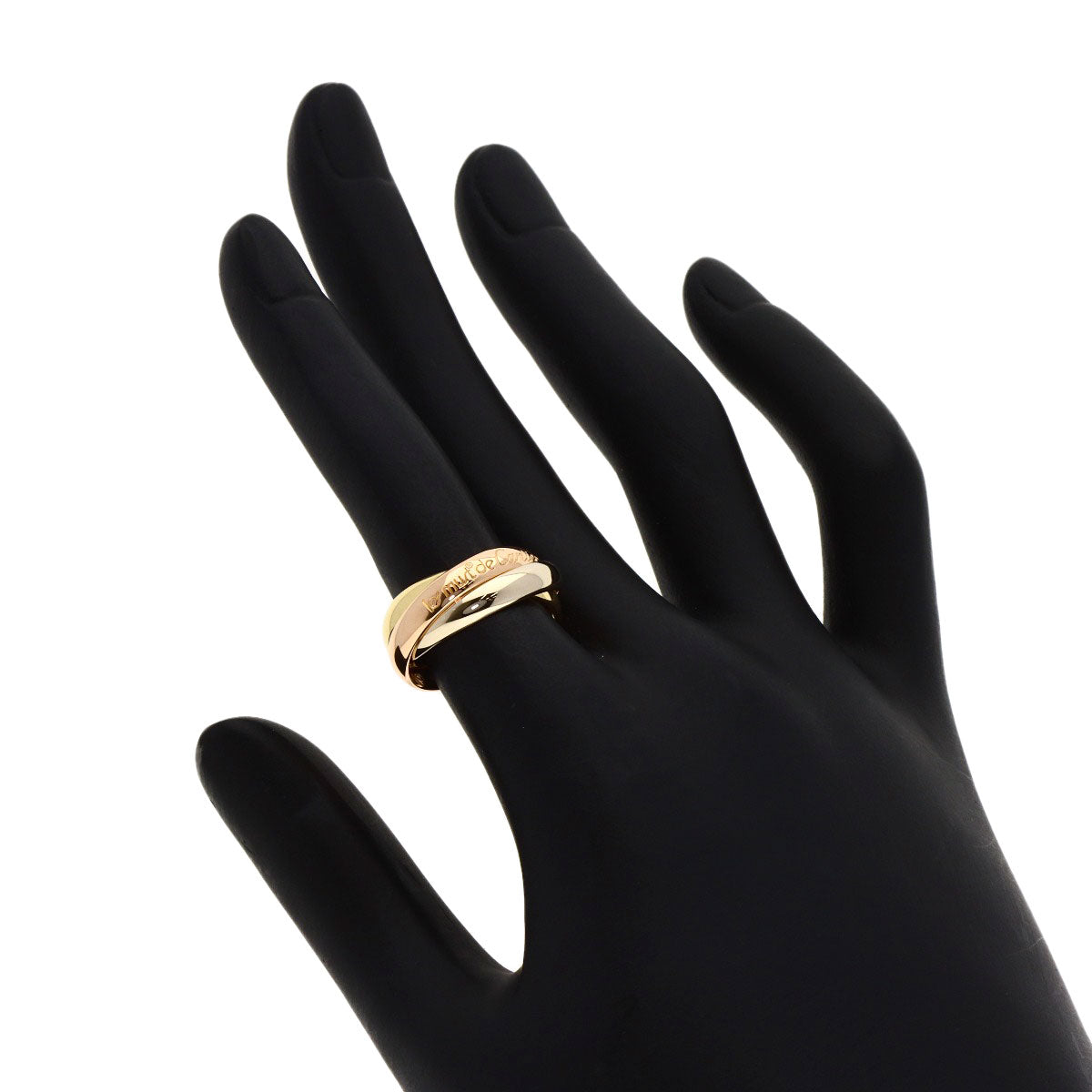CARTIER Trinity #49 Ring K18 Yellow Gold 18K Pink GoldLadies [Used]