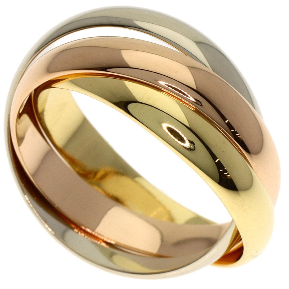 CARTIER Trinity #51 Ring K18 Yellow Gold 18K Pink GoldLadies [Used]