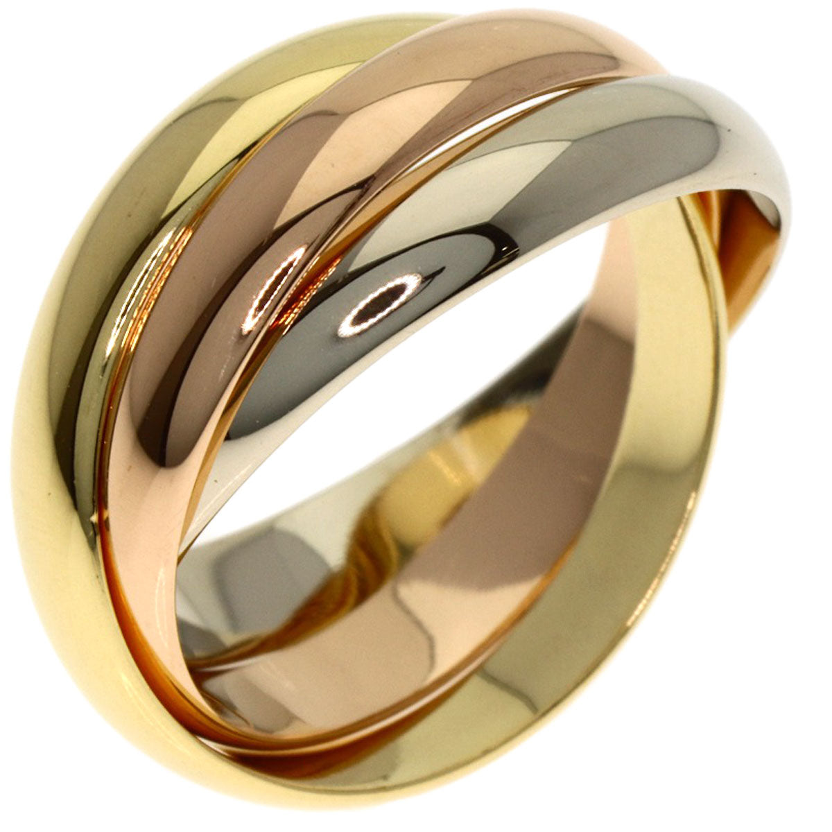 CARTIER Trinity #51 Ring K18 Yellow Gold 18K Pink GoldLadies [Used]