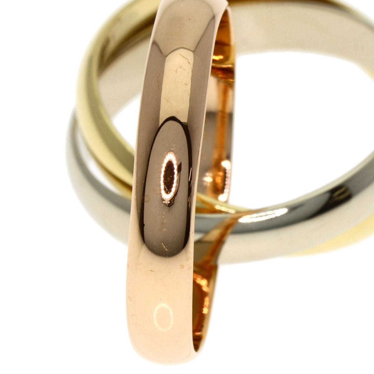 CARTIER Trinity #51 Ring K18 Yellow Gold 18K Pink GoldLadies [Used]