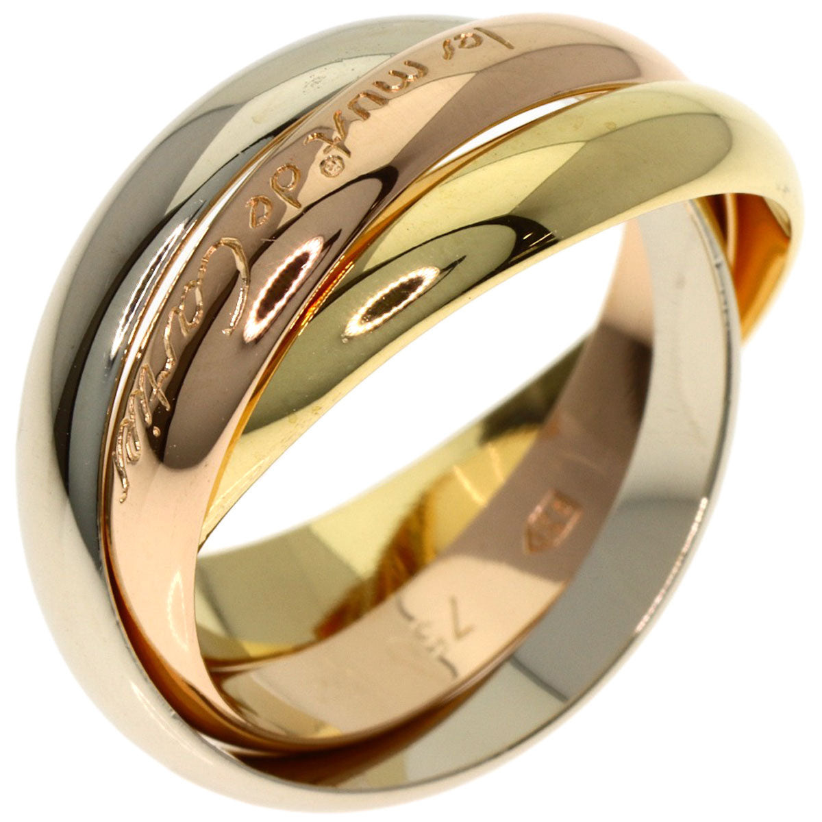 CARTIER Trinity #52 Ring K18 Yellow Gold K18 White GoldLadies [Used]