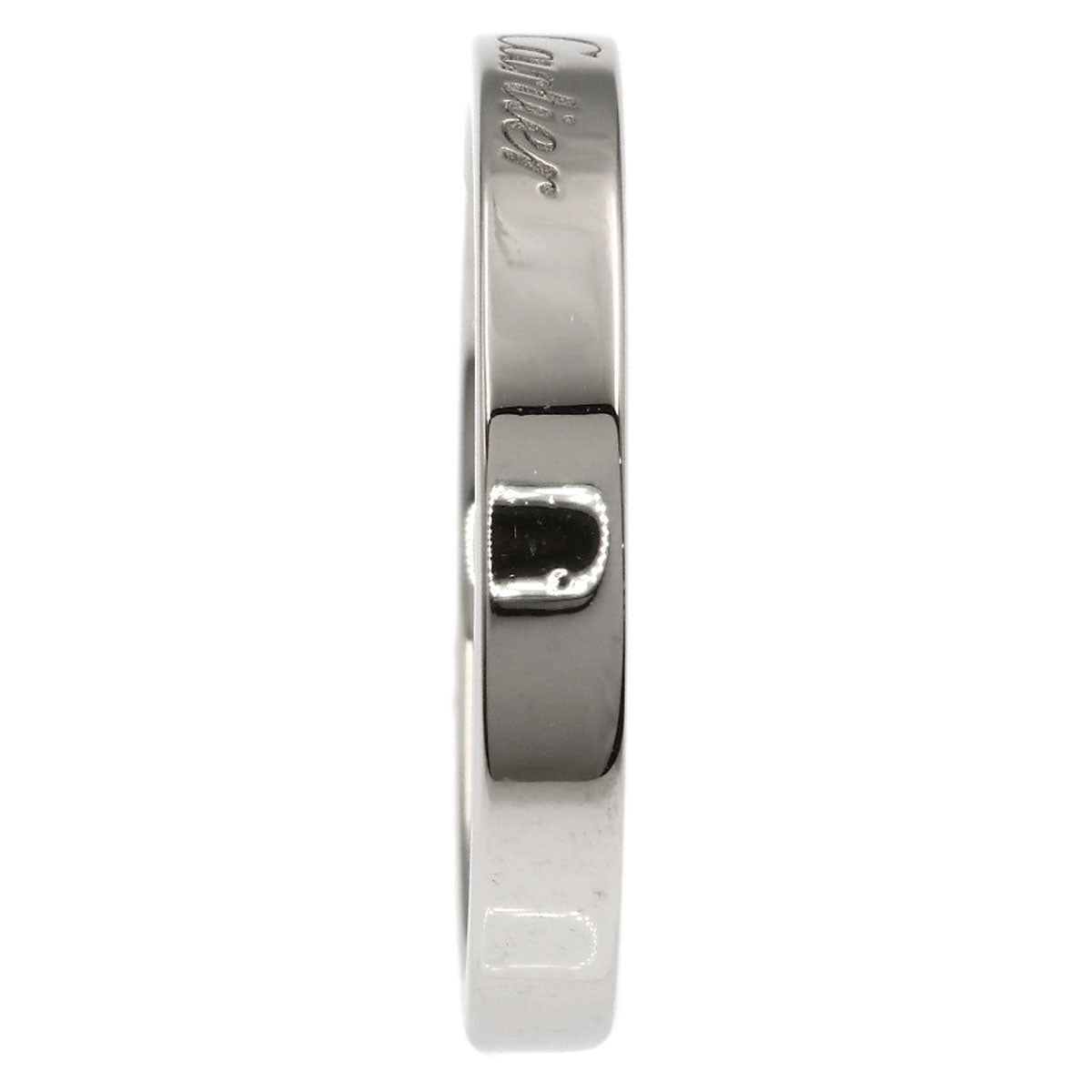 CARTIER Flatband #56 Ring Platinum PT950 Ladies [Used]