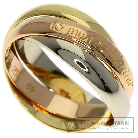CARTIER Trinity #50 Ring K18 Yellow Gold 18K Pink GoldLadies [Used]