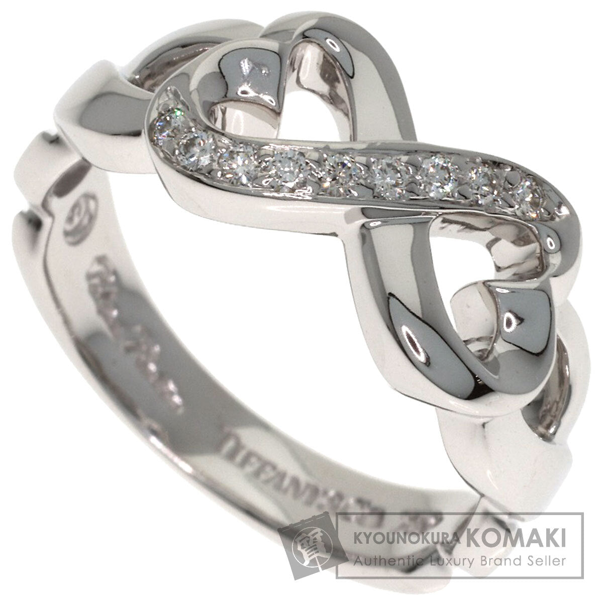 TIFFANY&Co. Loving Heart Diamond Ring K18 White Gold Ladies [Used]