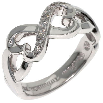 TIFFANY&Co. Loving Heart Diamond Ring K18 White Gold Ladies [Used]