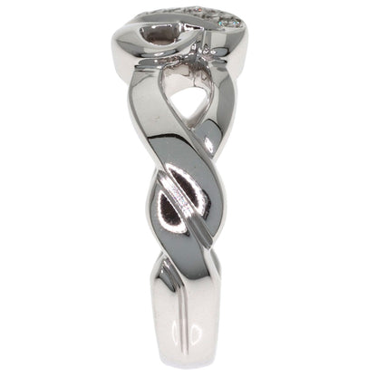 TIFFANY&Co. Loving Heart Diamond Ring K18 White Gold Ladies [Used]