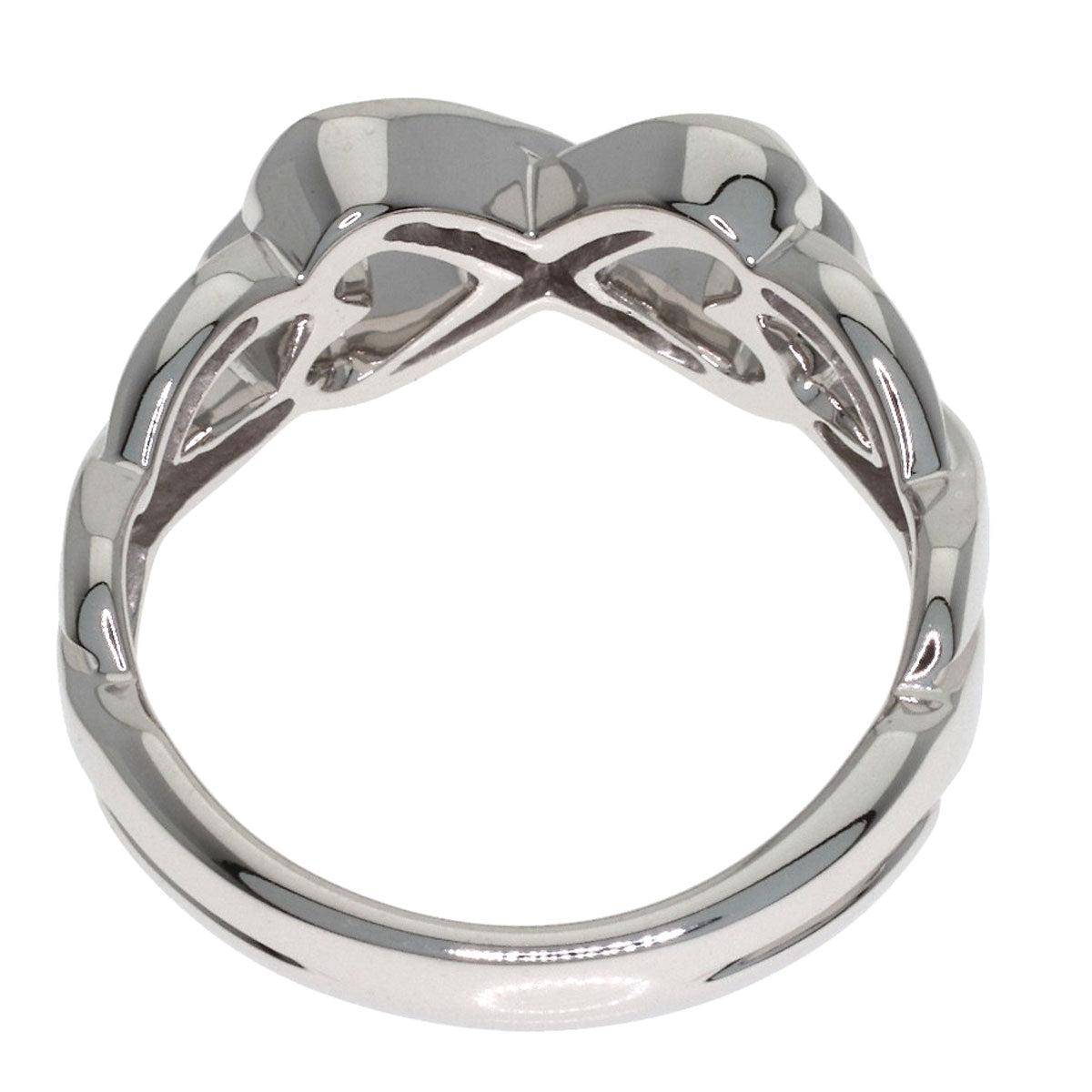 TIFFANY&Co. Loving Heart Diamond Ring K18 White Gold Ladies [Used]