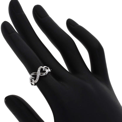 TIFFANY&Co. Loving Heart Diamond Ring K18 White Gold Ladies [Used]